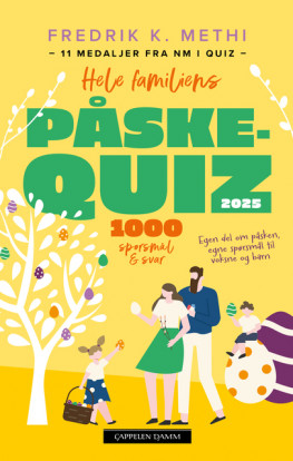 Omslag - Hele familiens påskequiz 2025