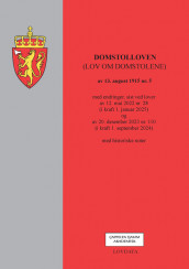 Domstolloven (lov om domstolene) (Heftet)