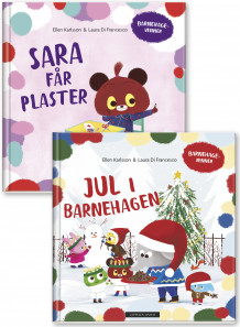 Jul i barnehagen og Sara får plaster av Ellen Karlsson (Pakke)